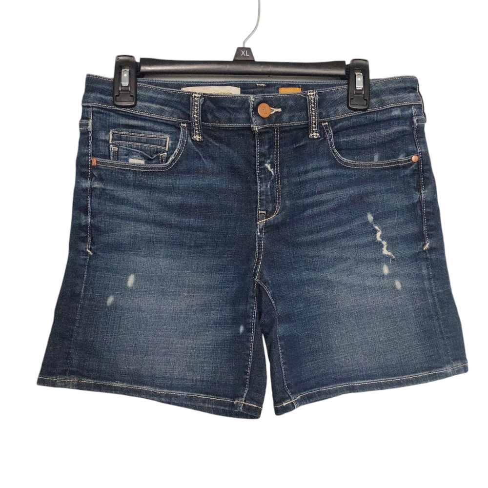 Pilcro and Letterpress Anthropologie  Denim Blue Jean Shorts sz 28 Small